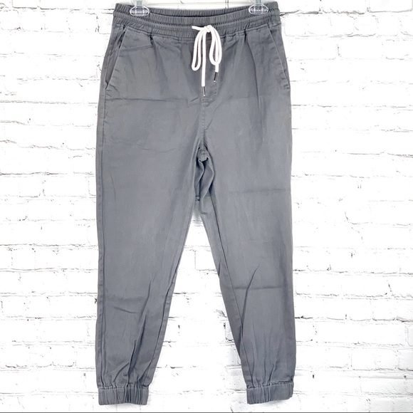 Elwood Mens Cropped Cuffed Twill Pleated Pants